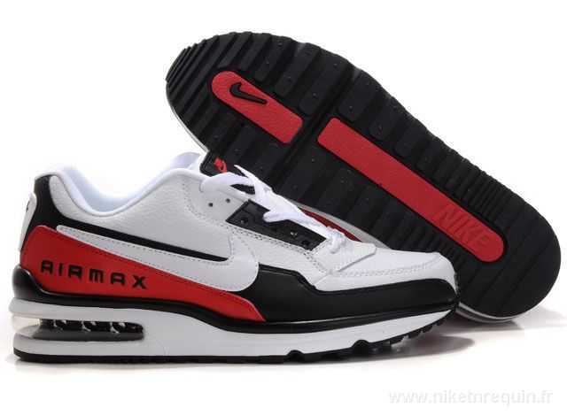 nouvelles Nike Air Max LTD blanc noir chaussures rouges (2)